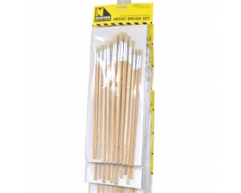 Clip Strip of 12pc Large Round Artist Brushes